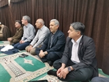حضور رئیس دانشگاه علوم پزشکی و خدمات درمانی شیراز و رئیس دانشکده پزشکی در مراسم یادبود در دانشکده پزشکی